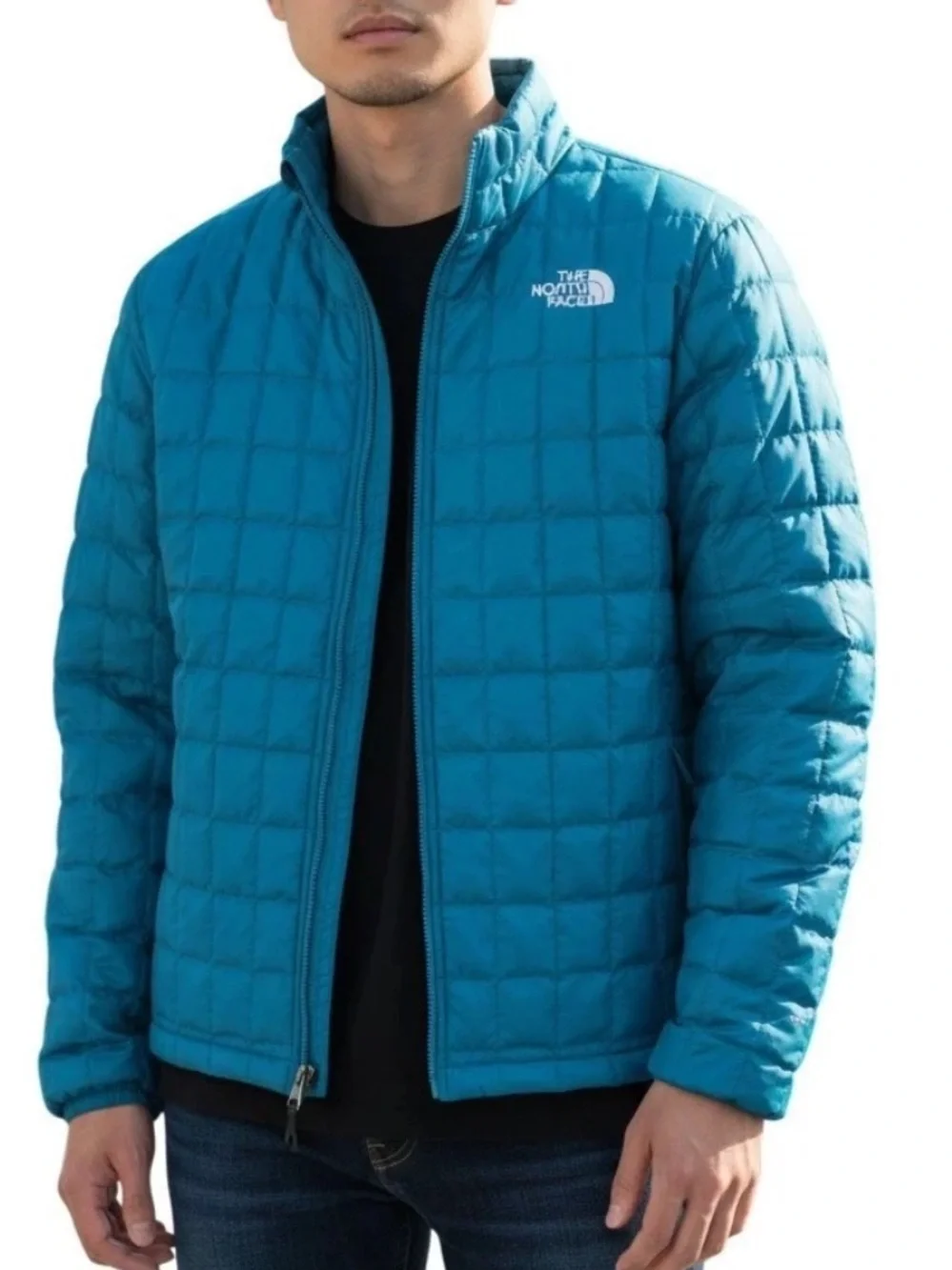 The North Face Bright Blue Quilted Thermoball Jacket